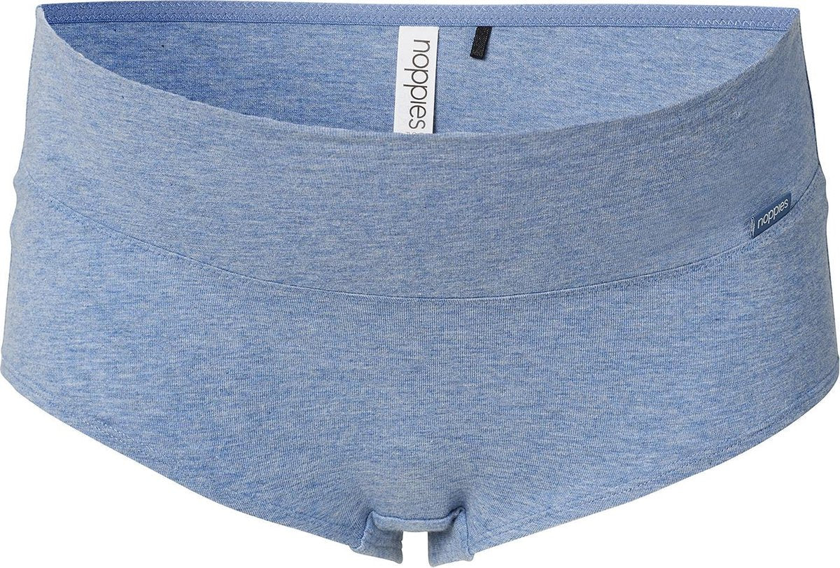 Noppies Zwangerschapsshort Cotton - Blue Melange - Maat S