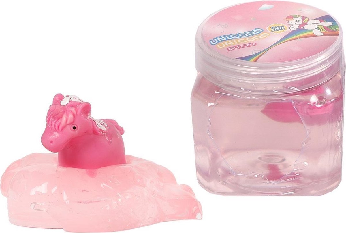 Unicorn Putty Lichtgevende Eenhoorn Meisjes Siliconen Roze