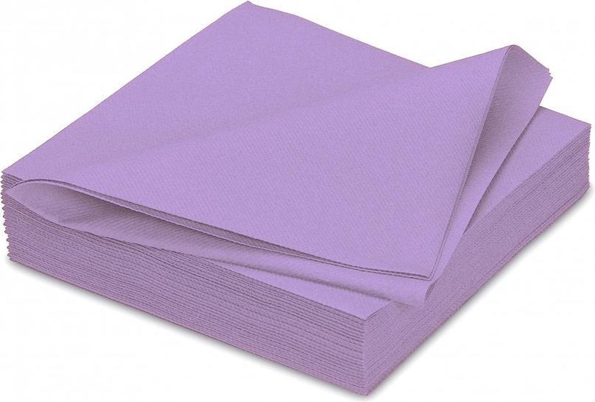 GALA Servetten - Lavendel - 40x40cm - 25 Stuks - Paars/Roze