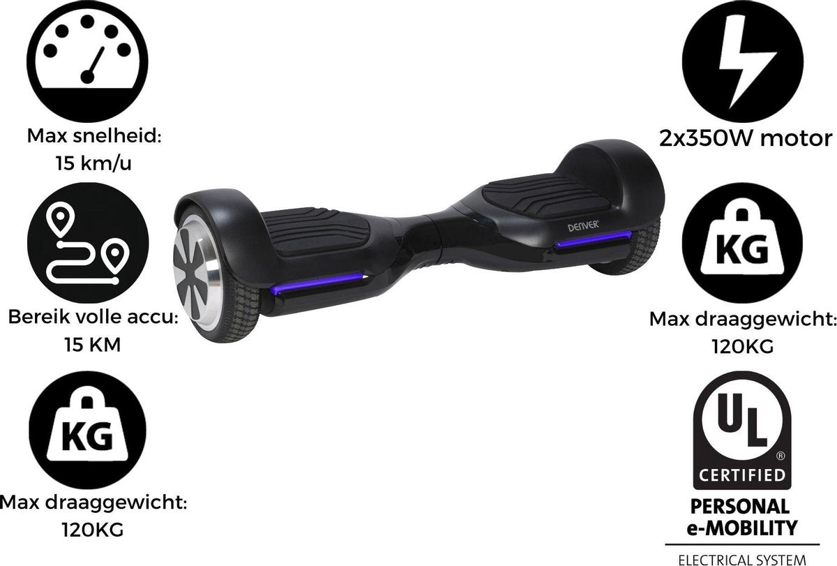 Denver HBO-6750Black / Hoverboard met 6