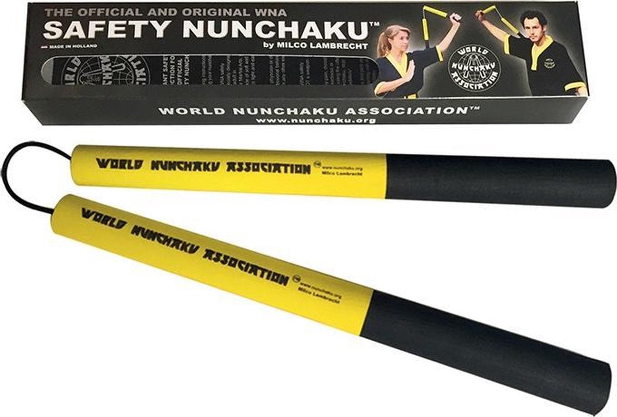 WNA Nunchaku Rond Senior Geel