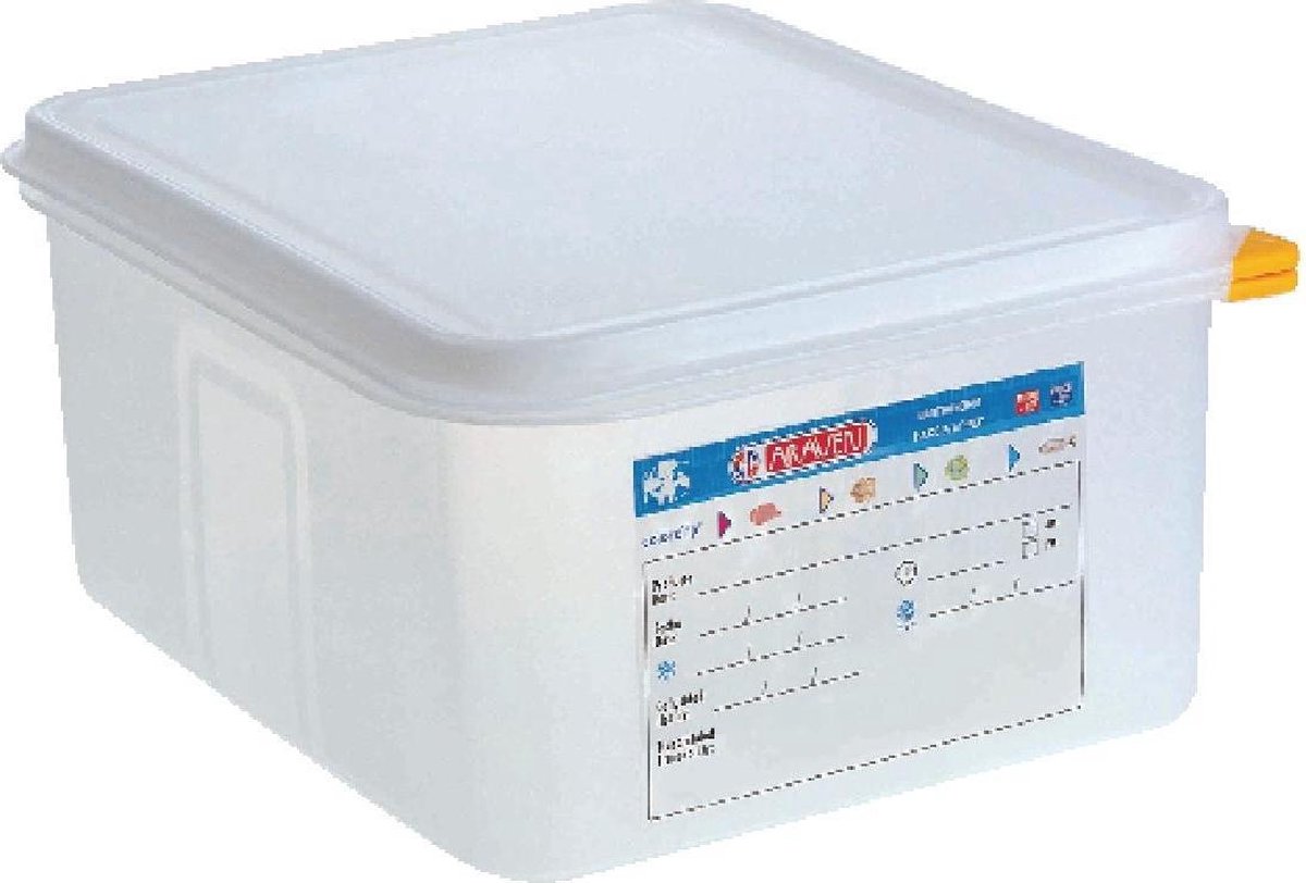 Araven GN1/2 voedselbak met deksel 10ltr
