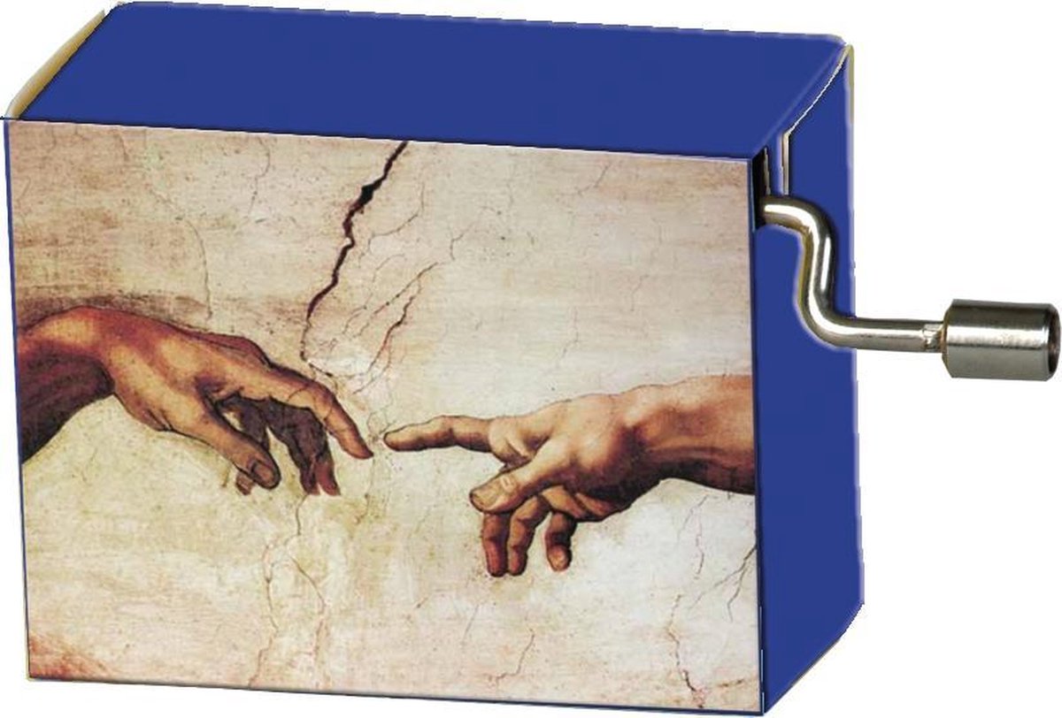 Muziekdoosje Michelangelo Creation Adam met melodie Song of Joy van Beethoven