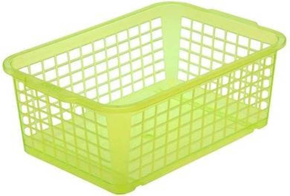STABELBAAR MANDJE 30X20X11 GROEN KEEEPER OK 10126