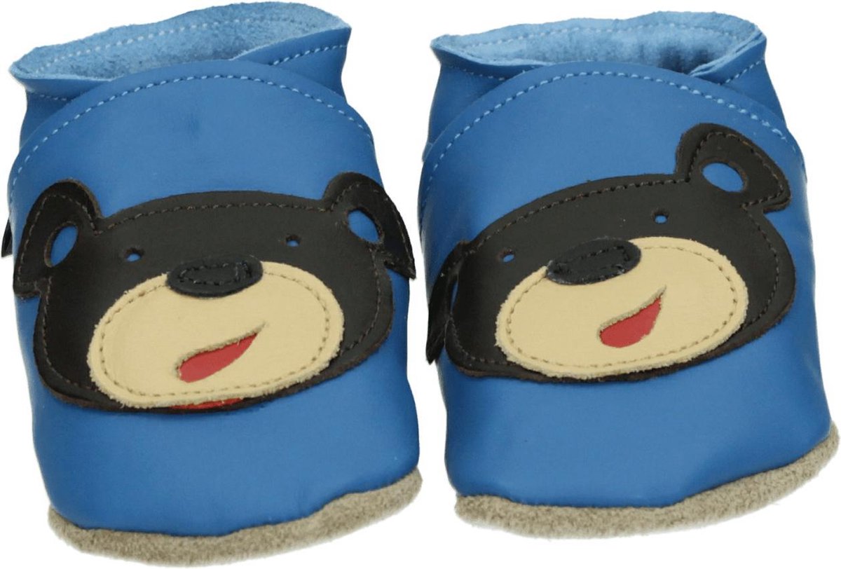 Starchild babyslofjes bear navy Maat: S (11 cm)