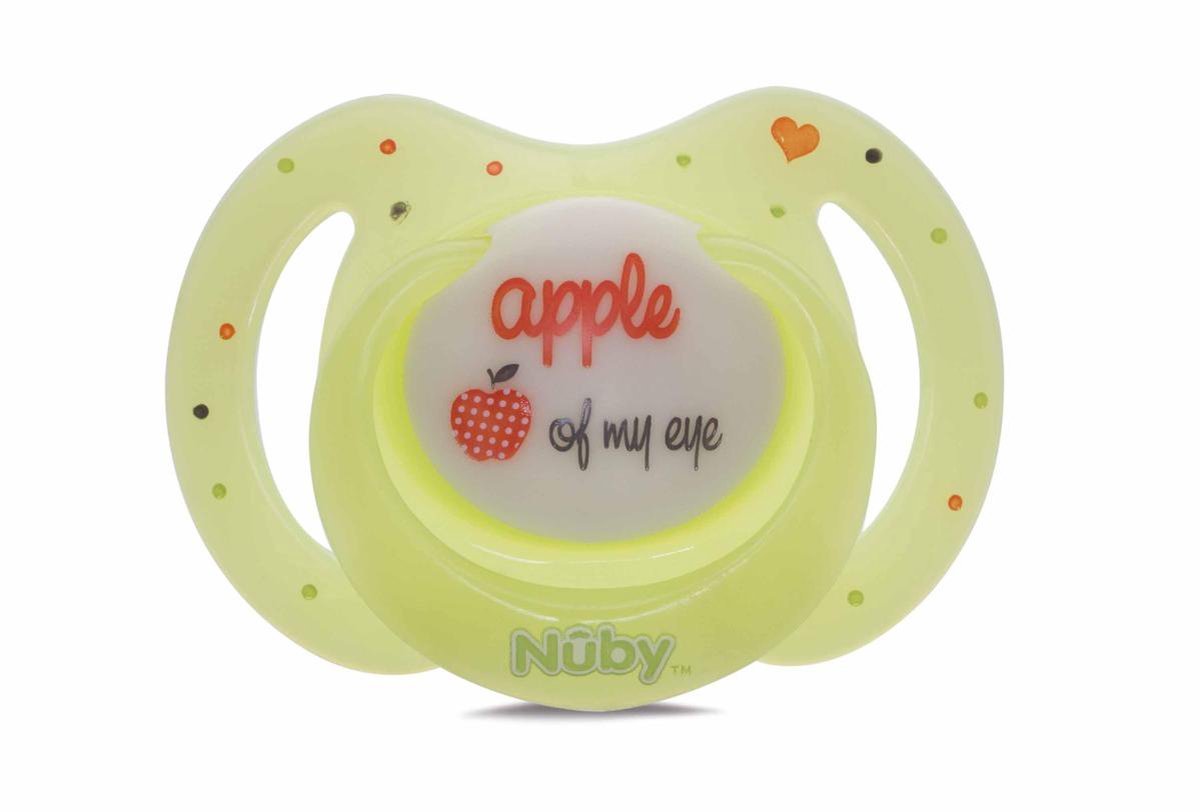 Nûby - Little Moments - Glow - Ovalen Fopspeen - 2 St - 6-36m - Groen