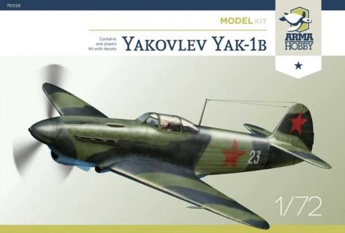 Arma Hobby: Yakovlev Yak-1b Model Kit in 1:72