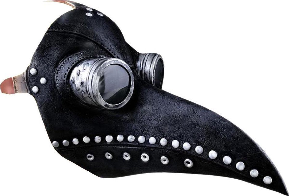Snavel masker (Pest dokter) zwart-grijs