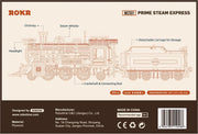 Robotime 3D puzzel modelbouwpakket Prime Steam Express MC501 Locomotief