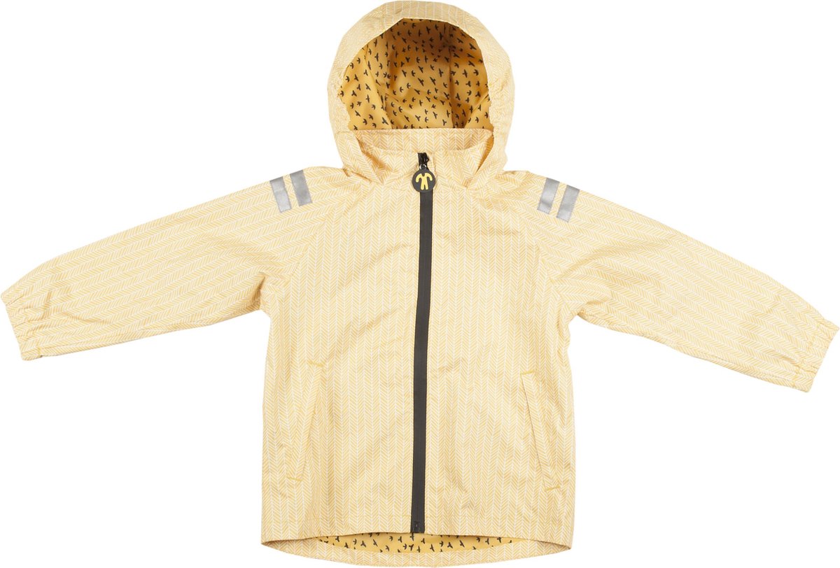 Ducksday - Regenjas voor kinderen - Yellow falcon - 134/140