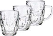 Set van 12x stuks glazen bierpullen 520 ml - Bierglazen 14 x 12 cm