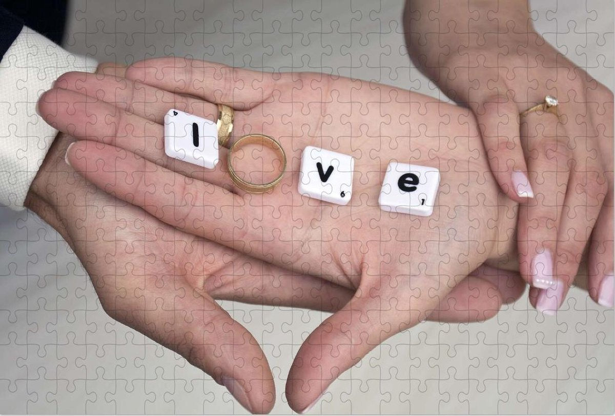 Liefde op Puzzel - Ring - Bruiloft - Puzzel 252 Stukjes