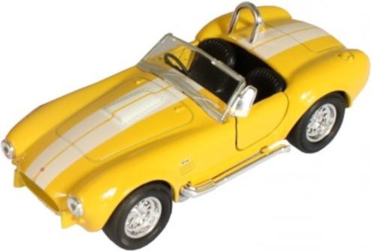 Welly Schaalmodel Shelby Cobra 427 1:34 Geel 11 Cm