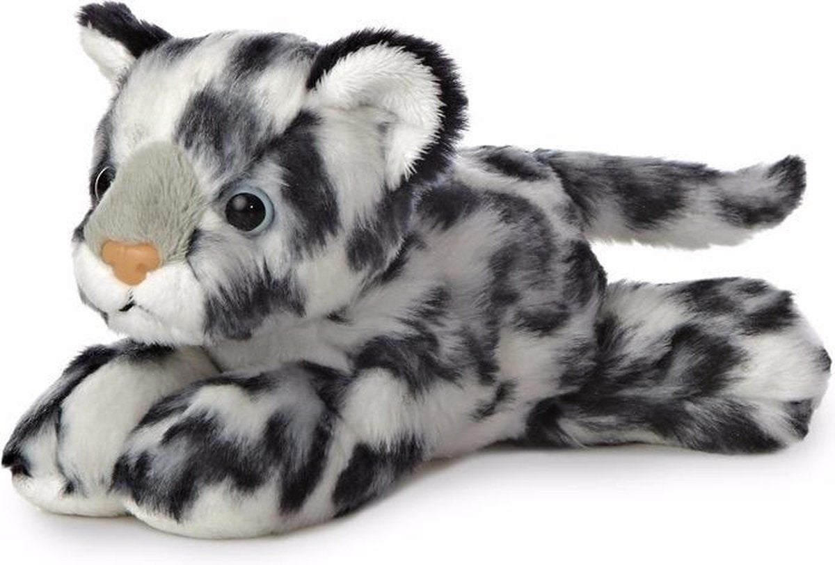Pluche sneeuwluipaard knuffel 20 cm