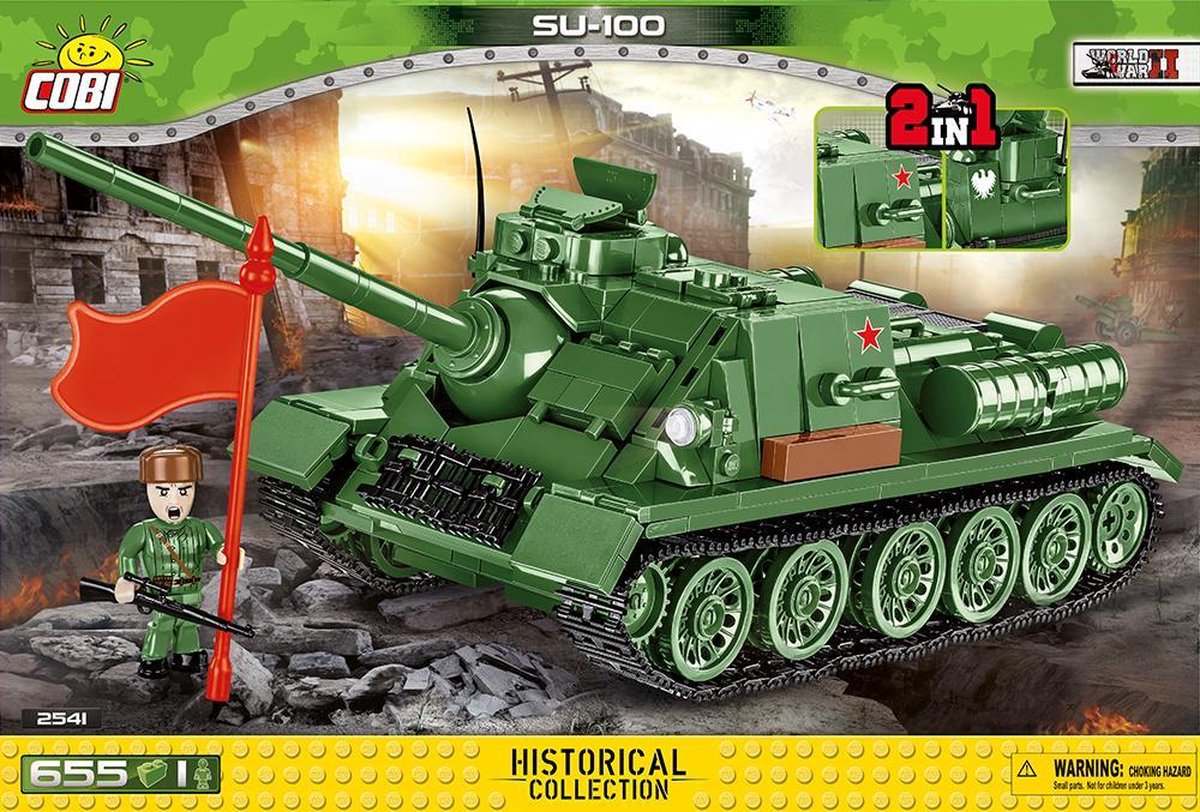 COBI 2541 SU-100 Tank - Constructiespeelgoed - Bouwpakket - Modelbouw
