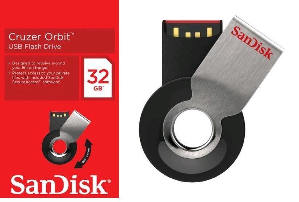 SanDisk Cruzer Orbit | 32GB | USB 2.0A - USB-stick