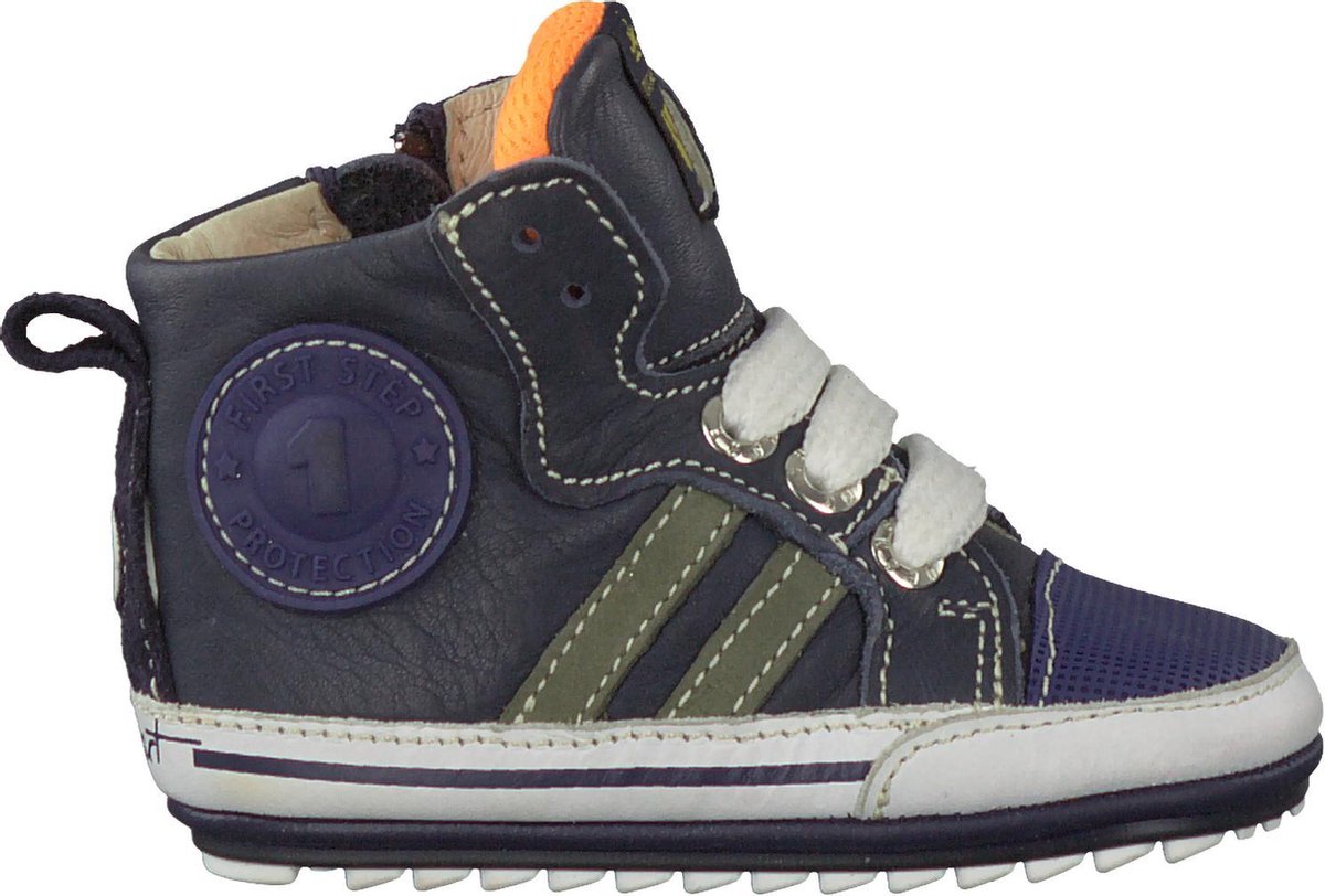 Blauwe ShoesMe Babyproof Veterschoenen Flexzool