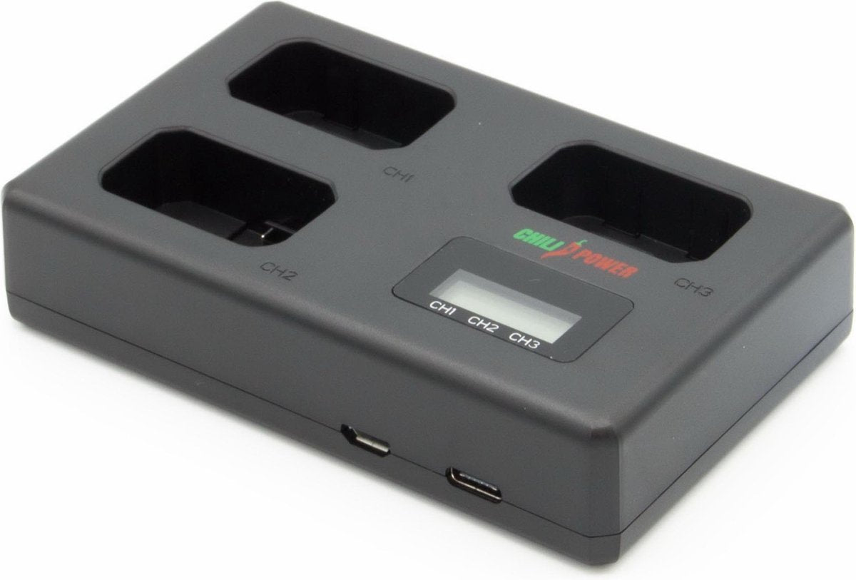 ChiliPower Sony NP-FW50 Triple Lader - Laadt 3 accu's