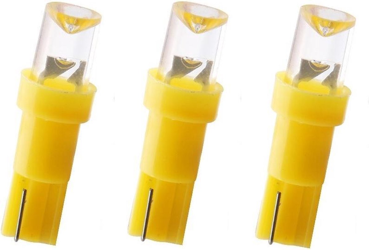 T5 - ORANJE - 12V - LED - auto dashboard lampje