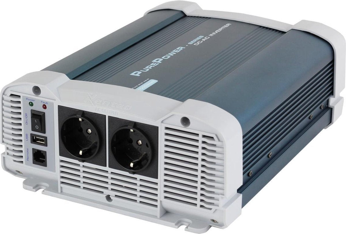 Xenteq PurePower Omvormer 12V naar 230V - 2500W zuivere sinus