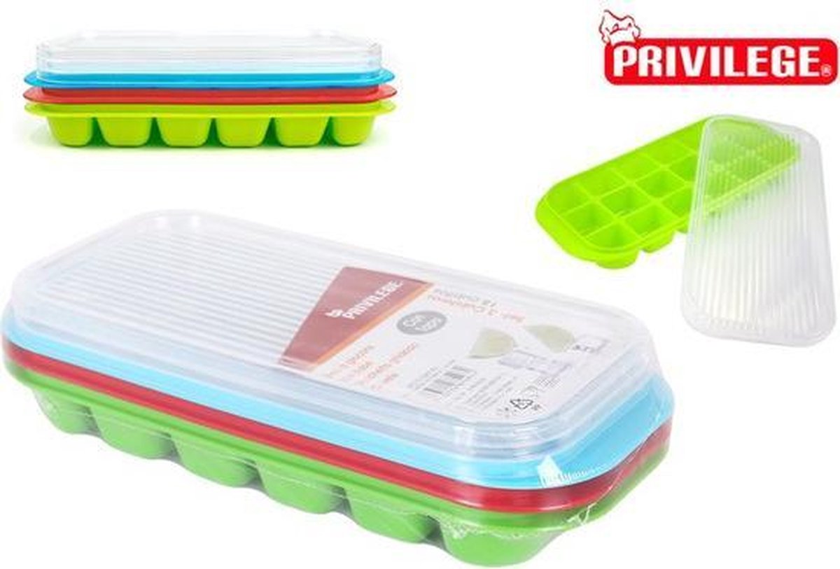 Set 3 Cubite 18 Cubes met Cover Privilege - Geassorteerd