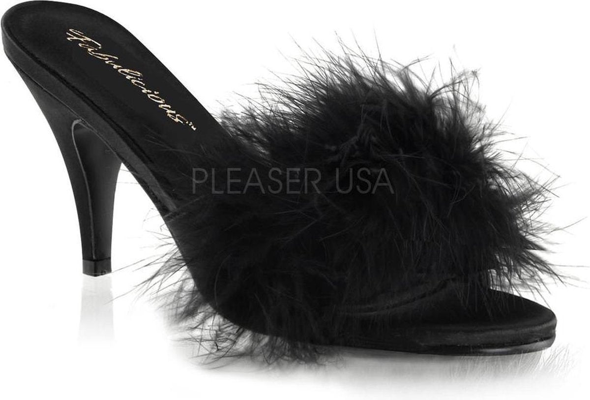 Fabulicious Muiltjes met hak -41 Shoes- AMOUR-03 US 11 Zwart