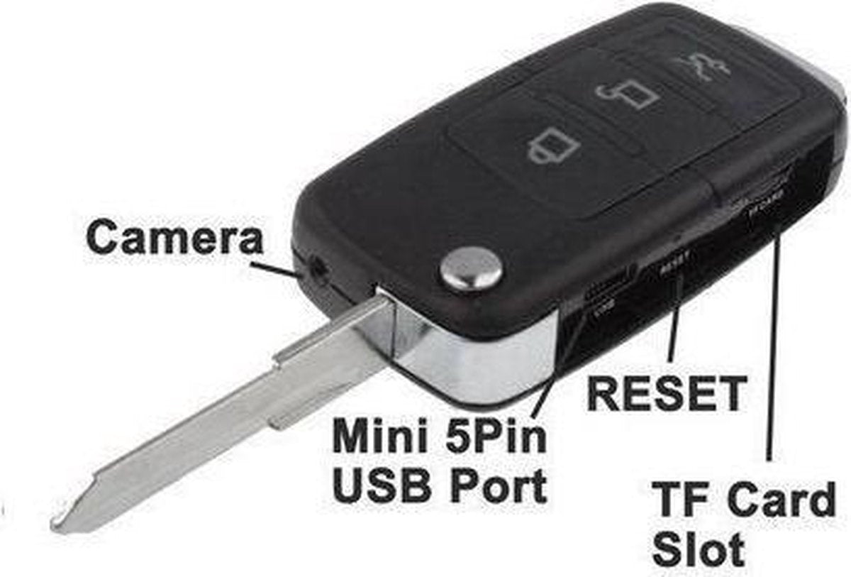 Autosleutel met verborgen camera - spy camera