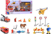 Dickie Brandweerman Sam Theme Set (Mini figuurtjes)