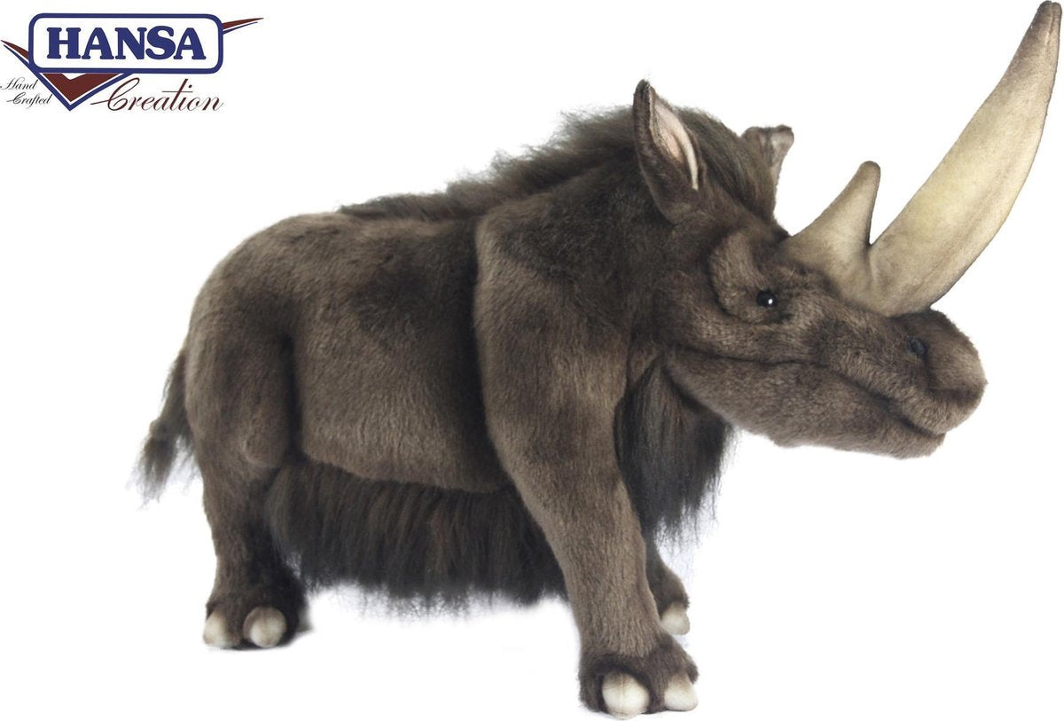 Wolharige neushoorn knuffel