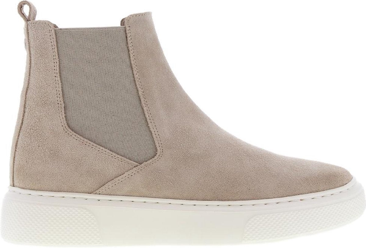 Tango | Alex 11-d beige suede chelsea sneaker - bone white sole | Maat: 40