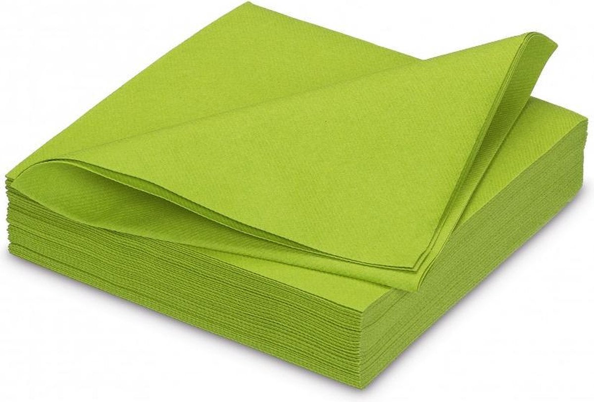 GALA Servetten - Green Tea - 40x40cm - 25 Stuks - Groen