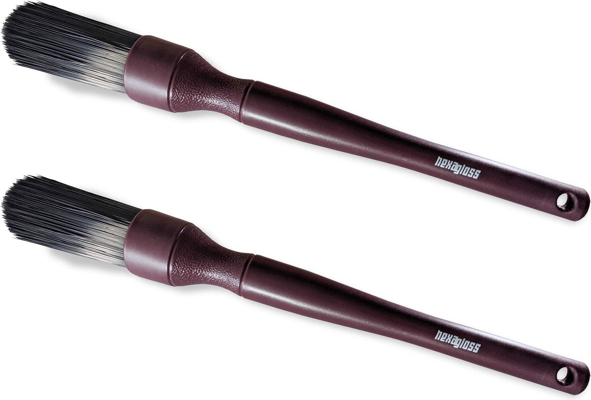 Hexagloss 2 set - Stiff Black Brush - Auto Detail Borstel - Automotive Car Detailing