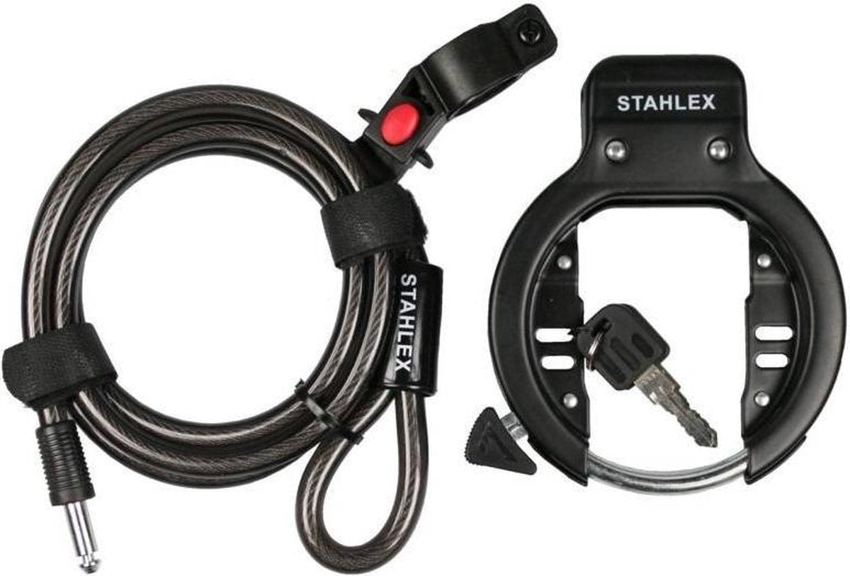 Ringslot 470 + Insteekkabel Zwart - Fietsslot - Slot