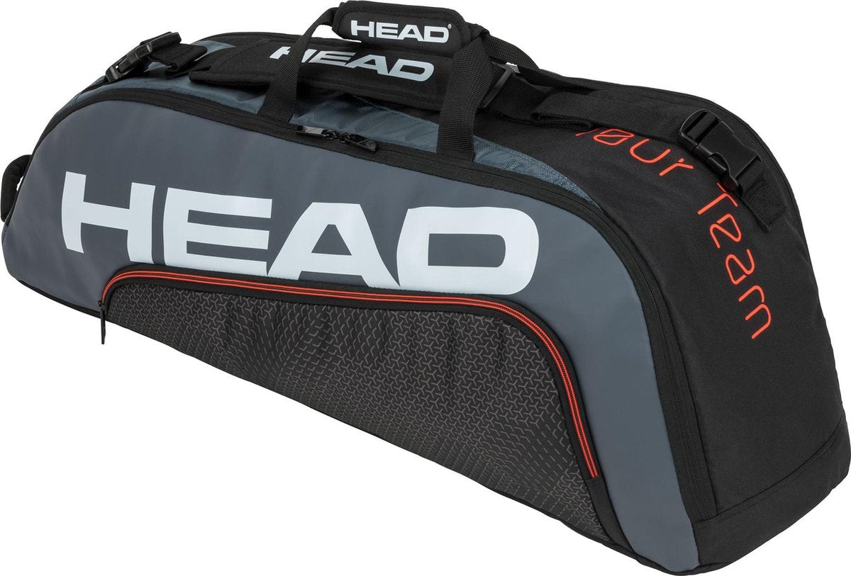 Head Tennistas - Unisex - donkergrijs/zwart/oranje