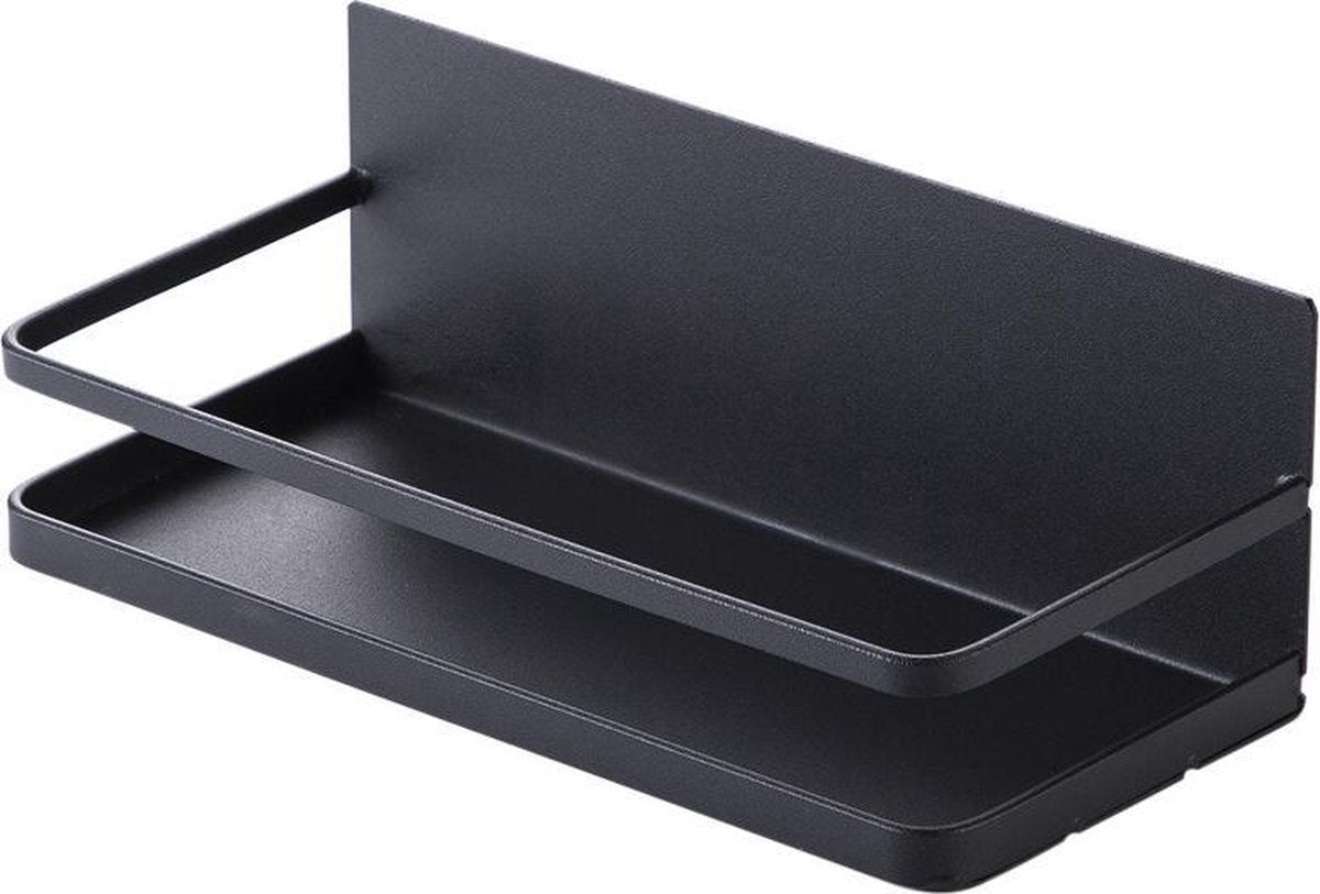 Kruidenrek magnetisch  - Ophangbaar zonder boren - Keuken aanrecht organiser - Koelkast opbergrek organizer - Gereedschapshouder - Zwart