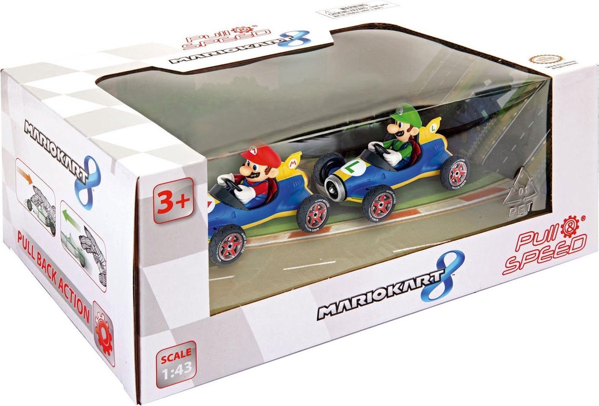 Auto Pull & Speed Mario Kart Mach 8 - Twinpack