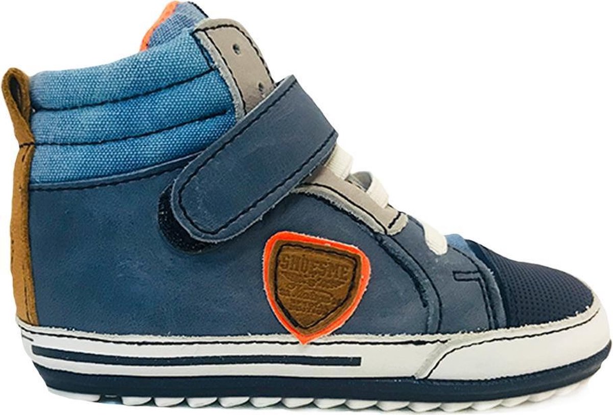 Blauwe ShoesMe Veterschoenen Baby Proof