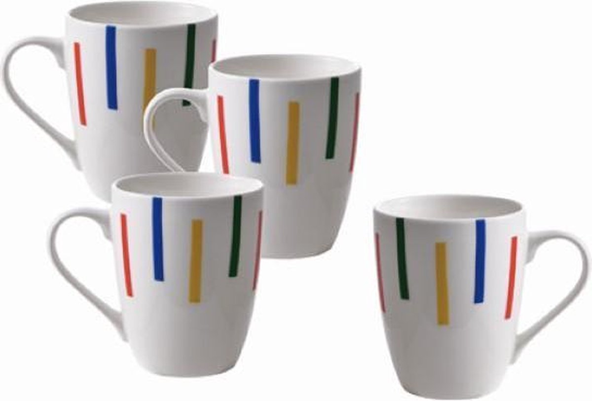 Mokkenset Benetton Po Porselein Bone China 360 ml (4 uds)