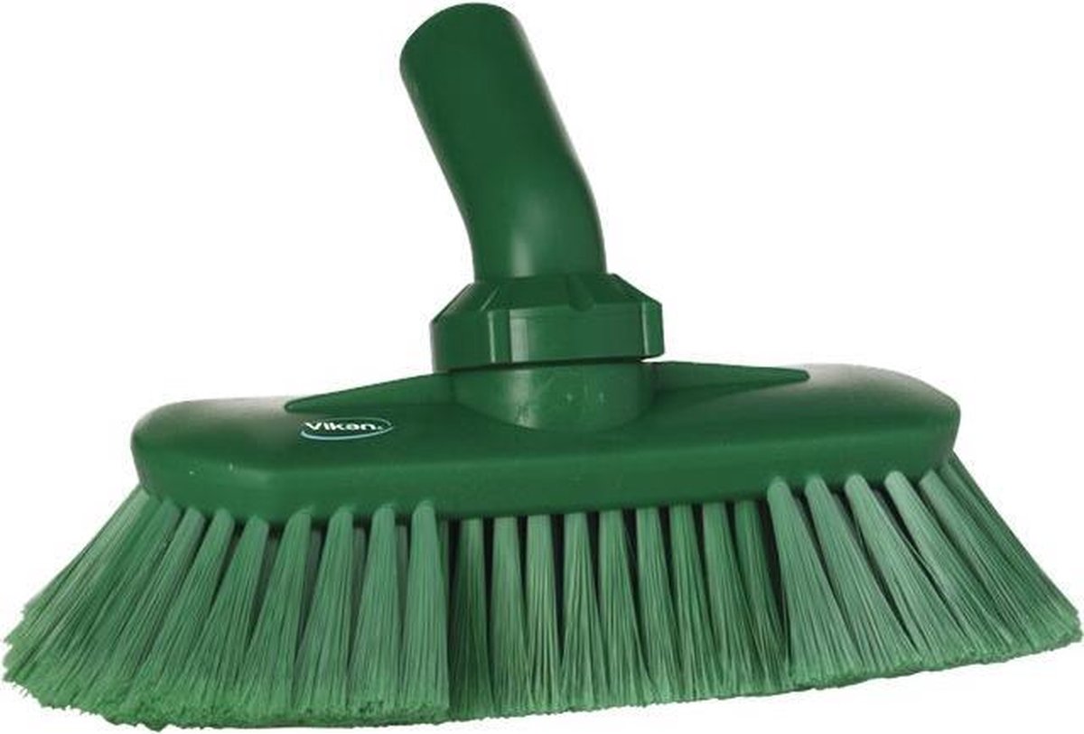 Vikan Hygiene 7067-2 wandborstel groen zachte splitvezel waterdoorvoer 70x190mm
