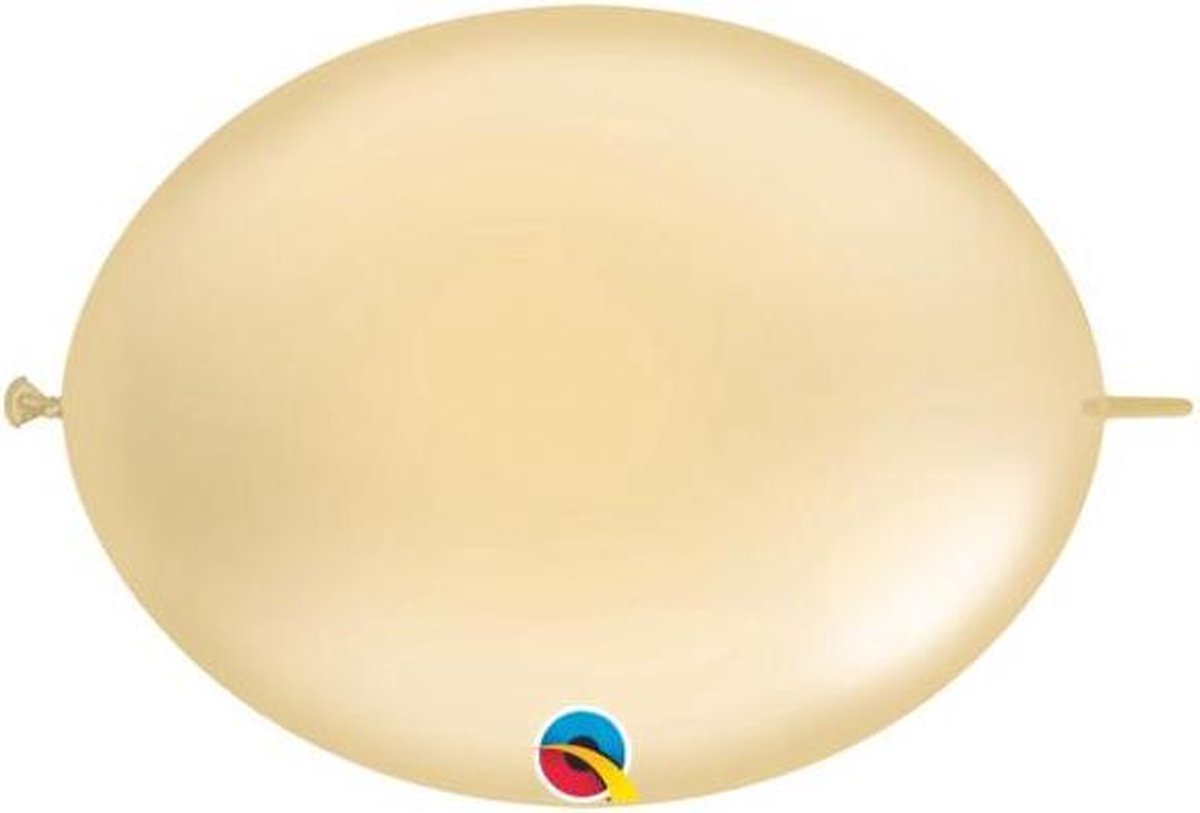 Doorknoopballonnen Quicklink Q12 Pearl Ivory 33 cm (50 stuks)