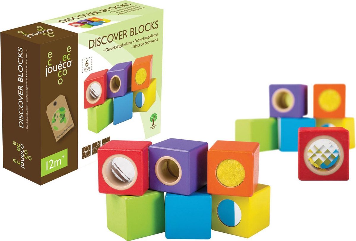 Jouéco Ontdekkingsblokken 6 stuks - Blokken