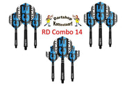 Red Dragon Flights & Shafts Combo 14 Gerwyn Price black