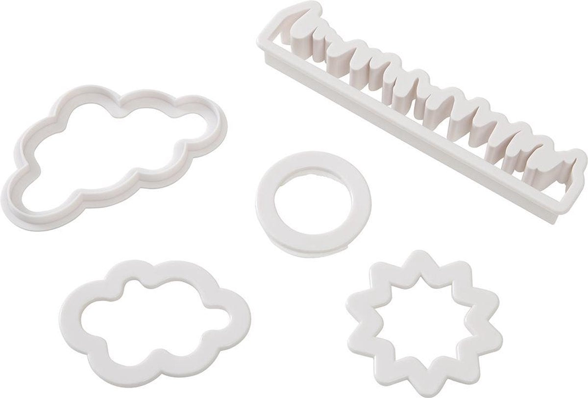 BrandNewCake Wolken & Gras Uitsteker Set/5