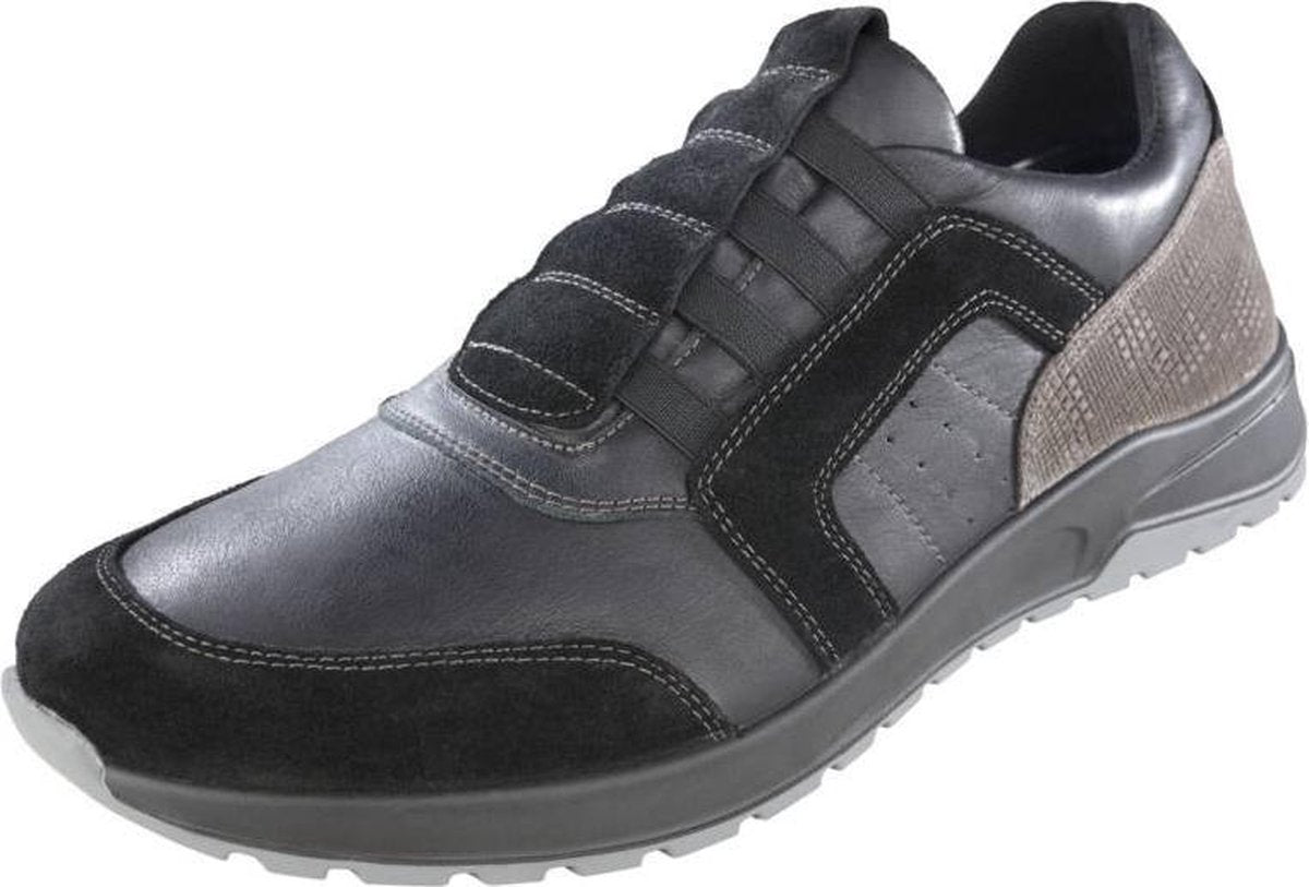 Vrijetijds herenschoenen met uitneembare binnenzool zwart maat 46