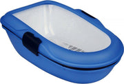 Trixie kattenbak berto met zeef blauw / donkerblauw 39x22x59 cm