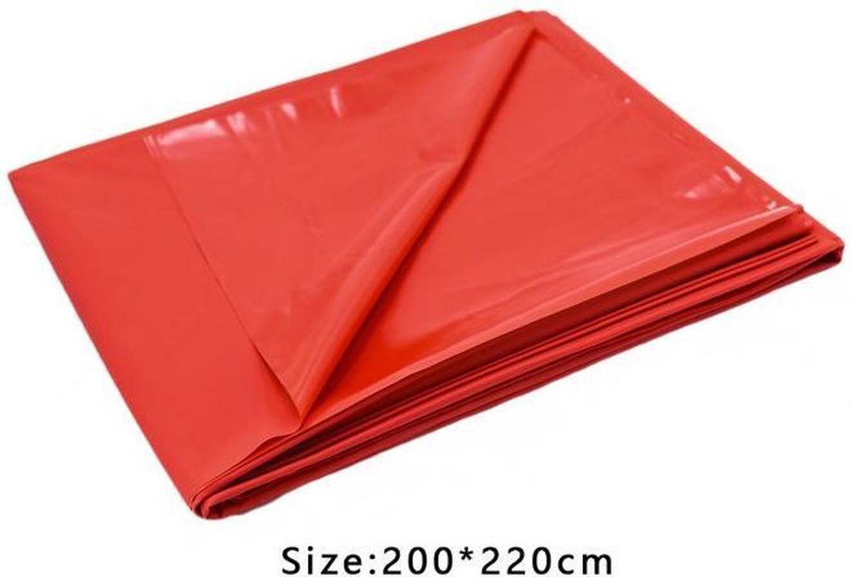 Kiotos PVC Lak Sex Laken - rood