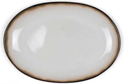 Bitz - Bord zwart / cream - Ovaal 36 cm x 25 cm