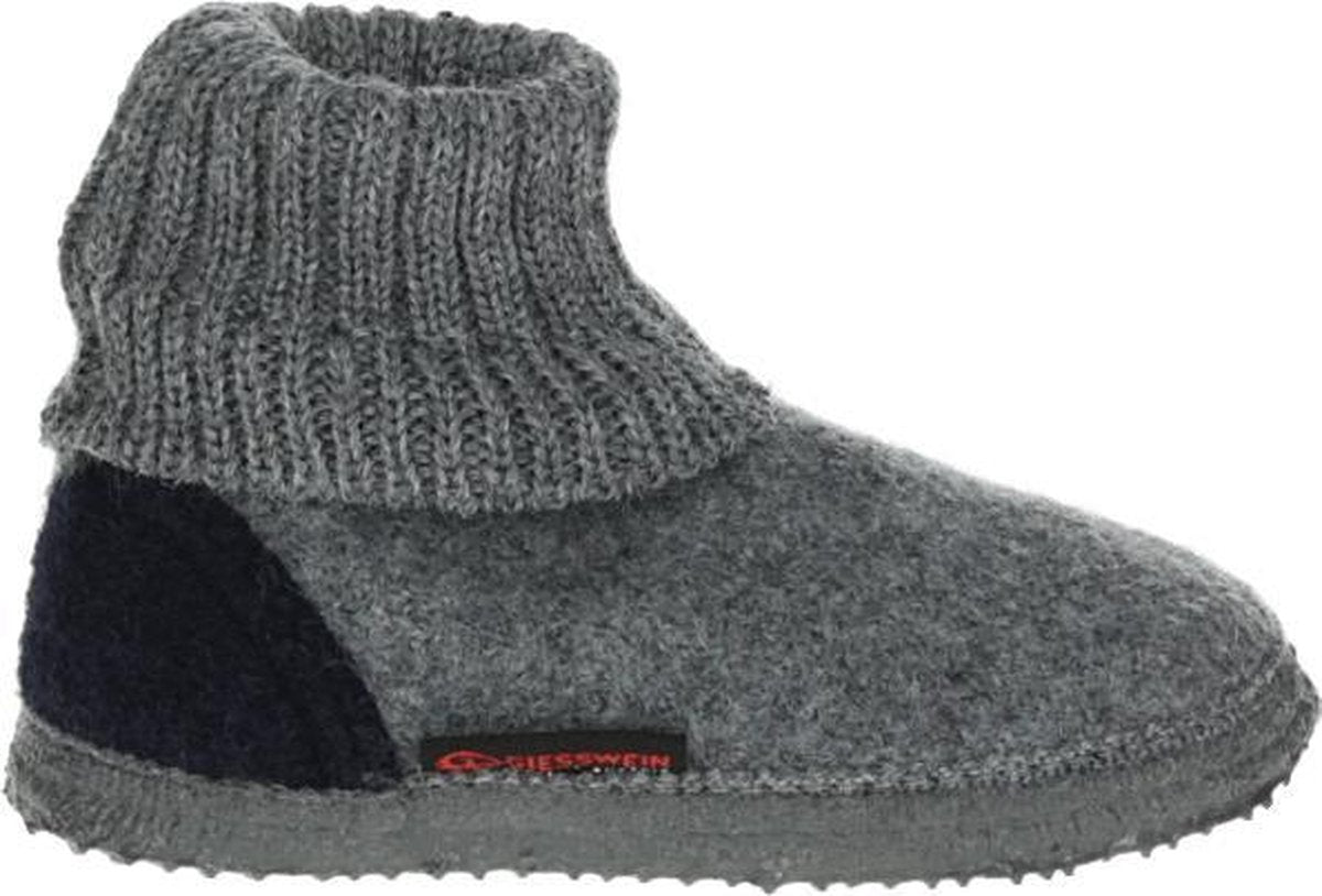 Giesswein KRAMSACH 10035 - Kinderen MeisjesPantoffels - Kleur: Grijs - Maat: 26