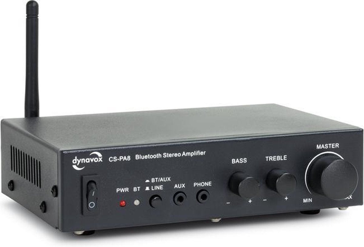 Dynavox CS-PA8 digitale miniversterker met Bluetooth zwart
