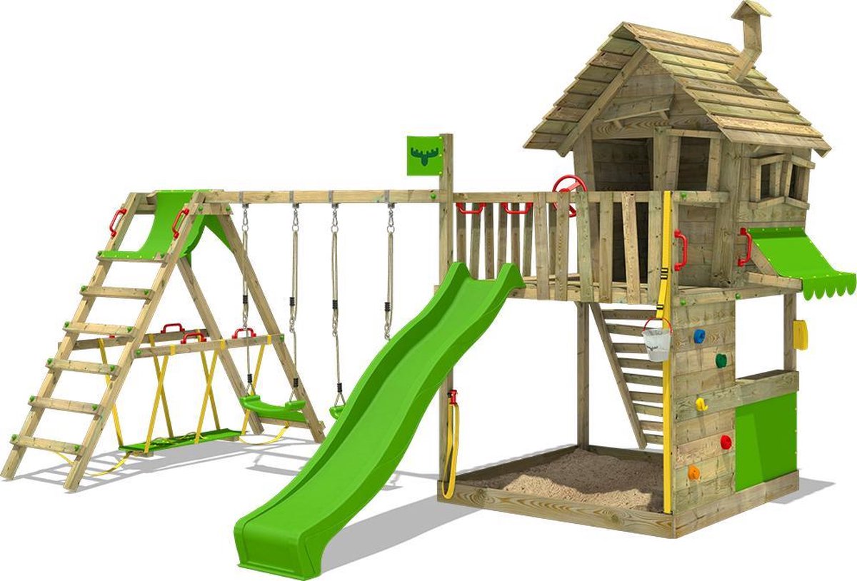 FATMOOSE Speeltoestel voor tuin GroovyGarden met schommel